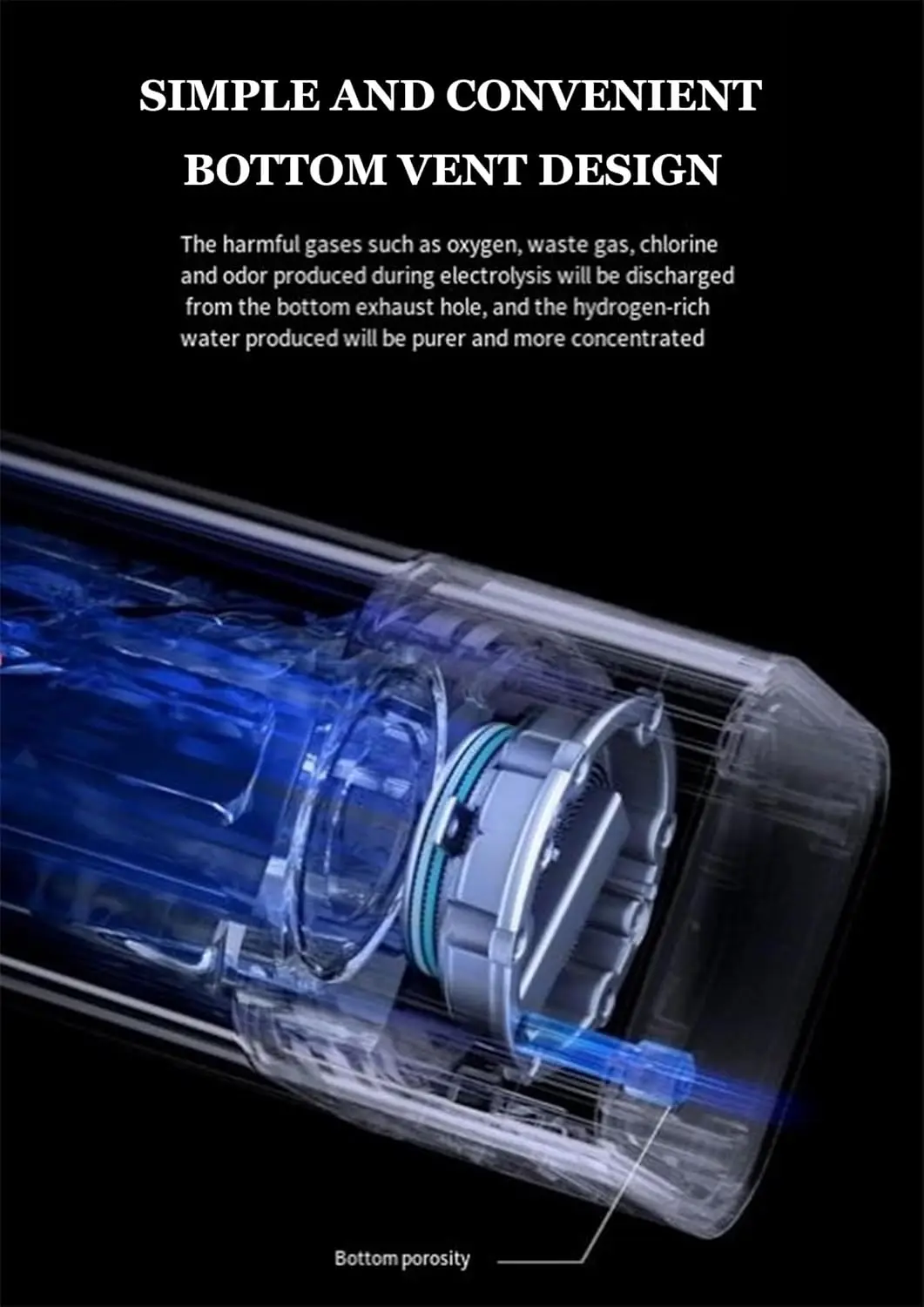 زجاجة مياه الهيدروجين المحمولة 9000PPB آلة مياه الهيدروجين الإلكتروليتية ذات درجة الحموضة العالية #6