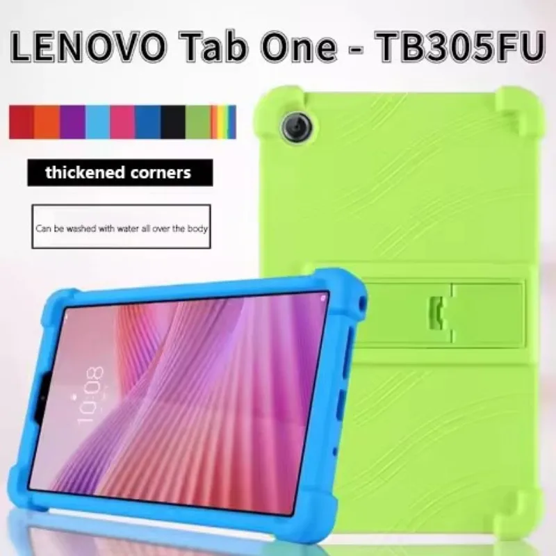 

Новый чехол для Lenovo Tab One TB305FU 8,7 дюйма Tab K9 2025 8,7 дюйма, детский мягкий силиконовый регулируемый защитный чехол-подставка