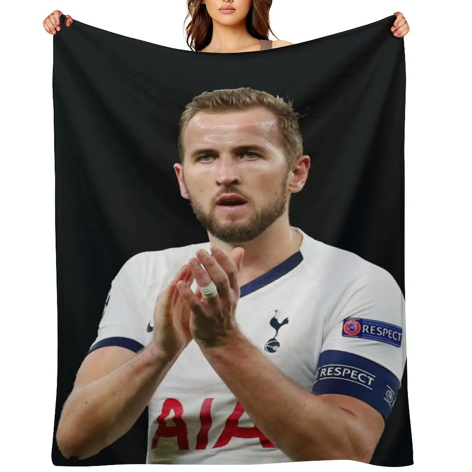 

harry kane Throw Blanket Luxury Throw Plaid on the sofa anime Vintage Blankets