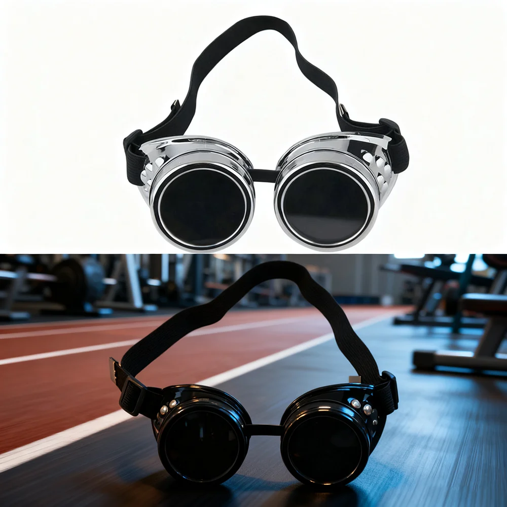 1pc Vintage Steampunk Goggles, Steampunk glasses, Cosplay Punk Glasses for Adult, Women, Men Halloween Costume Dressing