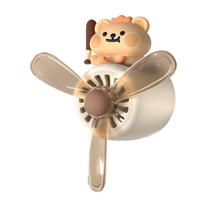 

Car Vent Diffuser Car Air Freshener Cute Diffuser Long-Lasting Automatic Bear Pilot Shape Decorations For Auto Interior Women
