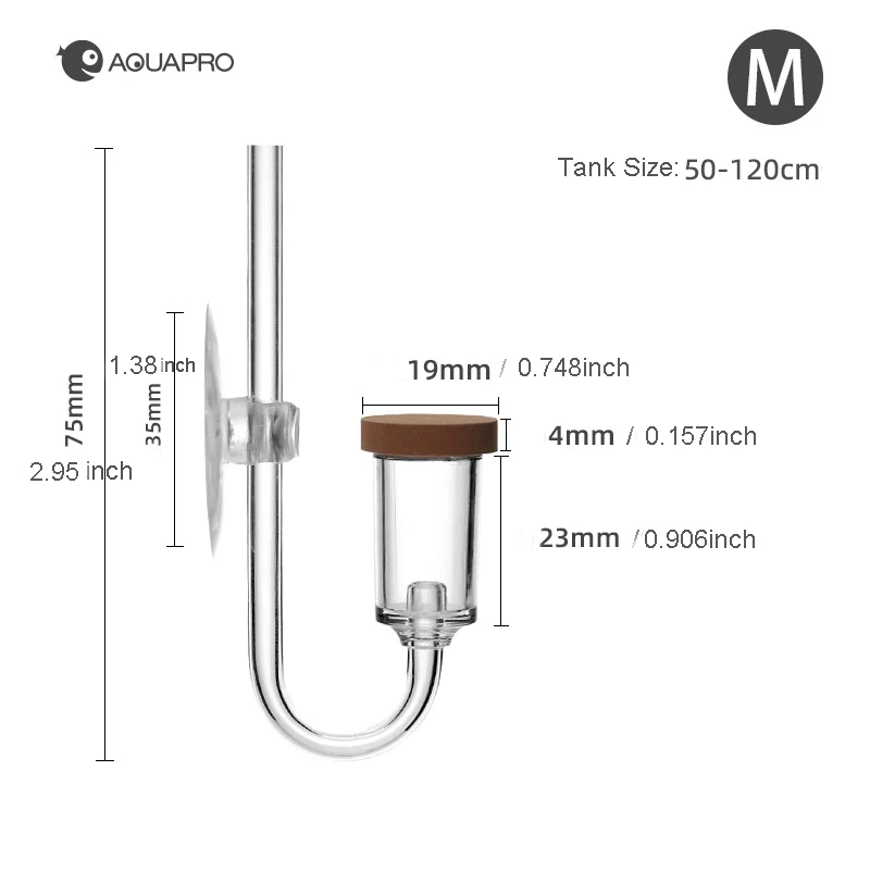 JFENGLI Aquarium CO2 Diffusor Aquarium Blase Mini Zähler Zubehör Sprayer Ausrüstung Akvarium Filter Terrarium Marine Waren Werkzeuge 6