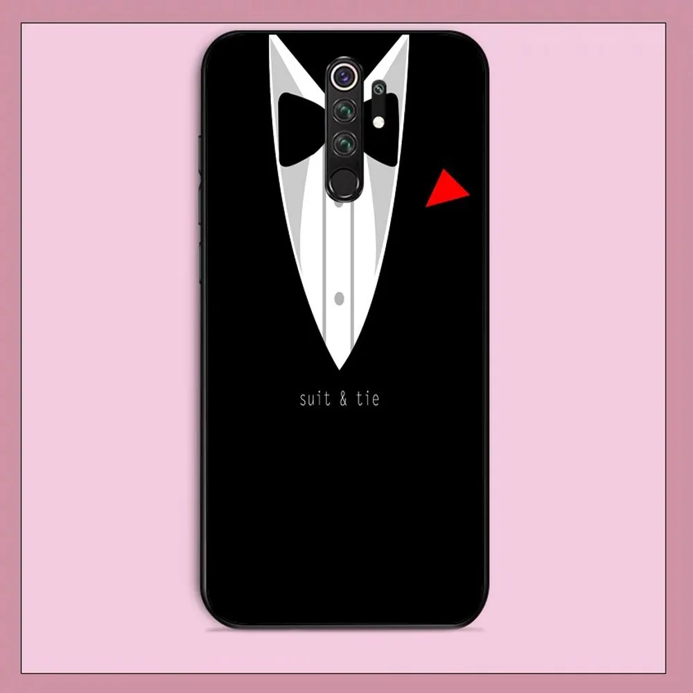 Man Suit Shirt Tie Phone Case For Redmi Note 4 X 5 A 6 7 8 T 9 9S 10 11 11S 11Epro Poco M3 pro