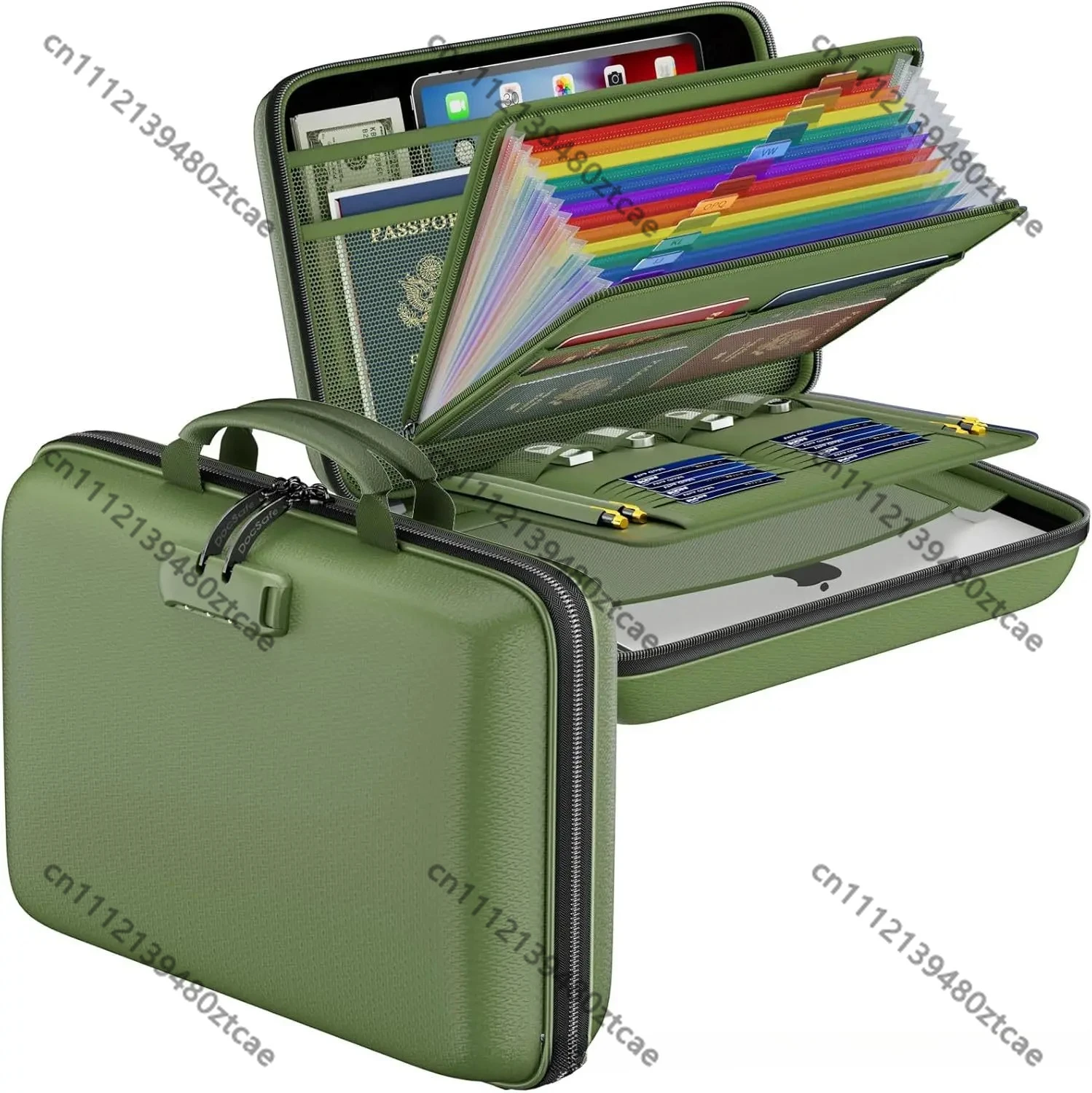 EVA Fireproof Document Bag, Waterproof Handheld Briefcase, Safe Storage for Documents Valuables