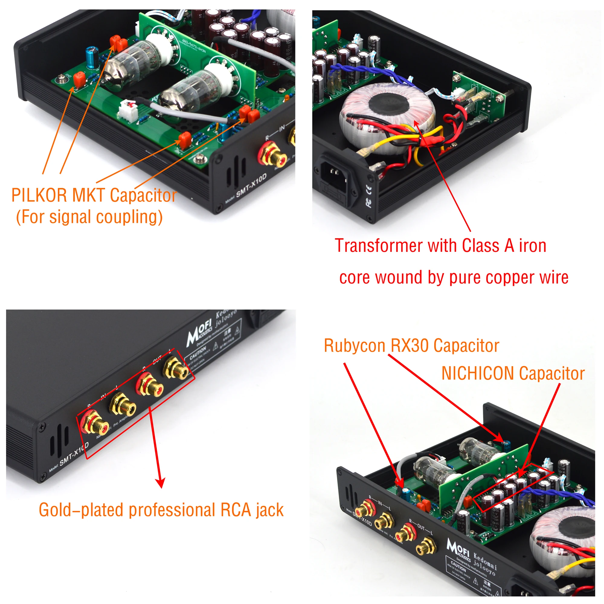 Remove Digital Harshness, MF-SMT-X10D Röhrenpuffer-Ausgangsstufe (Vorverstärker) Schaltung, abgeleitet von Musical Fidelity X-10D – Detail 5