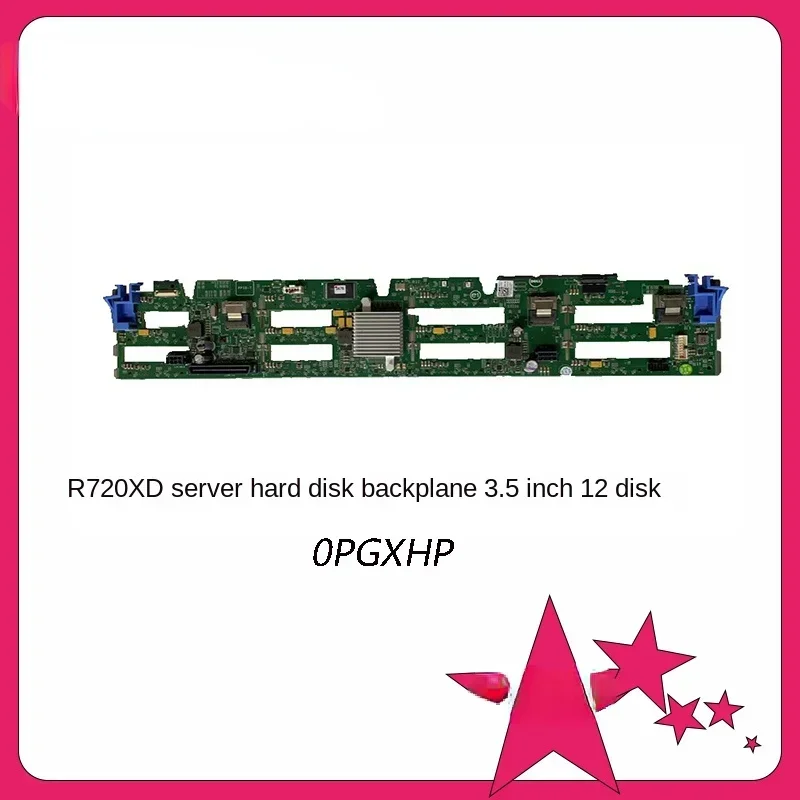 

3.5-Inch 12-Disk, Layout Opgxhp Model R720 XD Server Hard Drive Backplane