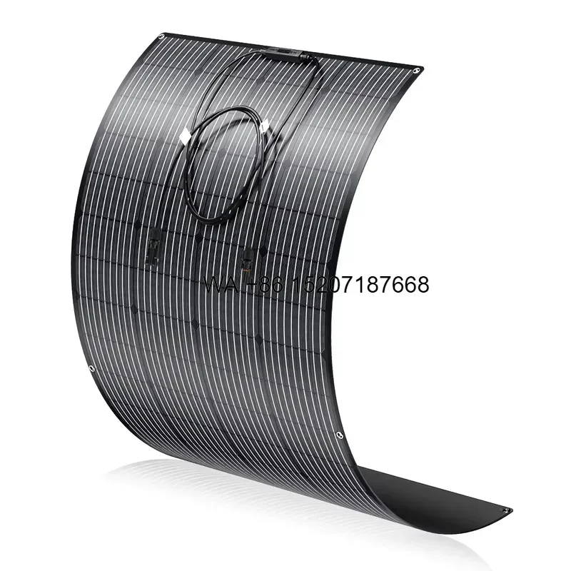 Wmwmnu for Rvpozwer Monocrystalline ETFE Lightweight Flexible 300W 22 Percent Efficiency Solar Panels 25 Year Warranty for