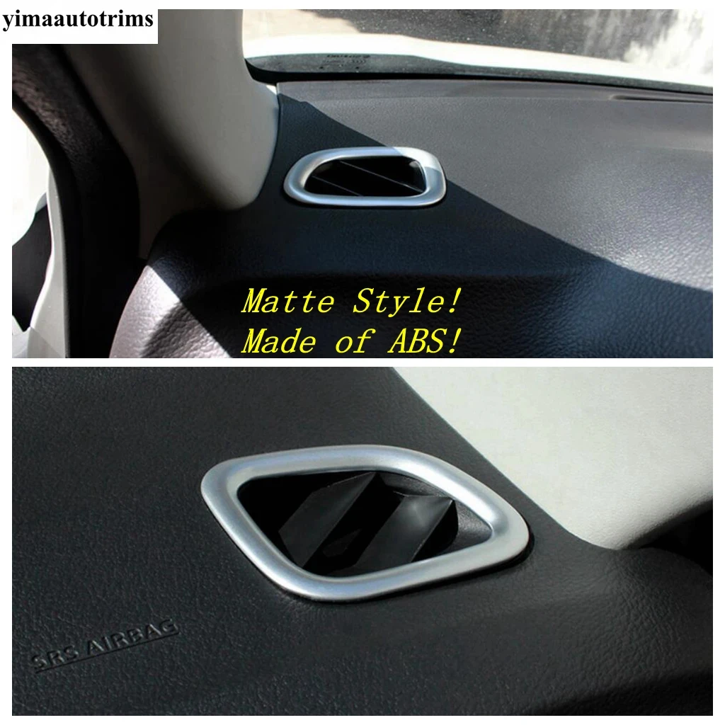 Dashboard Air Conditioning AC Outlet Vent Frame Decoration Cover Trim For Suzuki Vitara 2015-2023 ABS Matte Accessories Interior