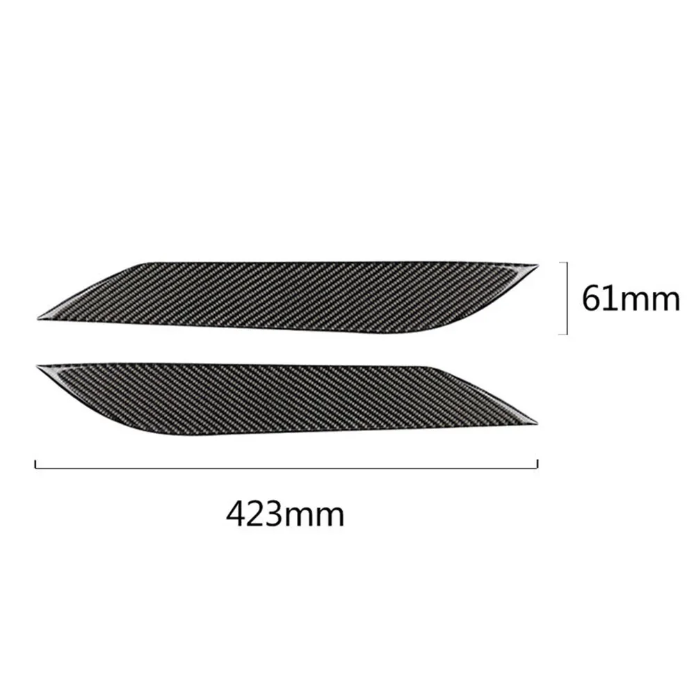 

2Pcs Carbon Fiber Headlight Eyebrows Eyelids Cover Frame Trim For Nissan 350Z 2003-09 Car Accessories Car Styling