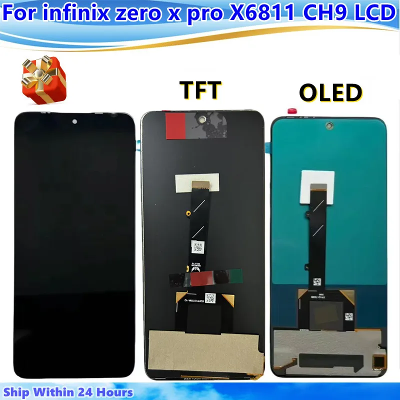

ЖК-дисплей AMOLED для infinix zero x pro X6811 X6811B, дисплей с сенсорным экраном в сборе для infinix zero x, сменный дигитайзер