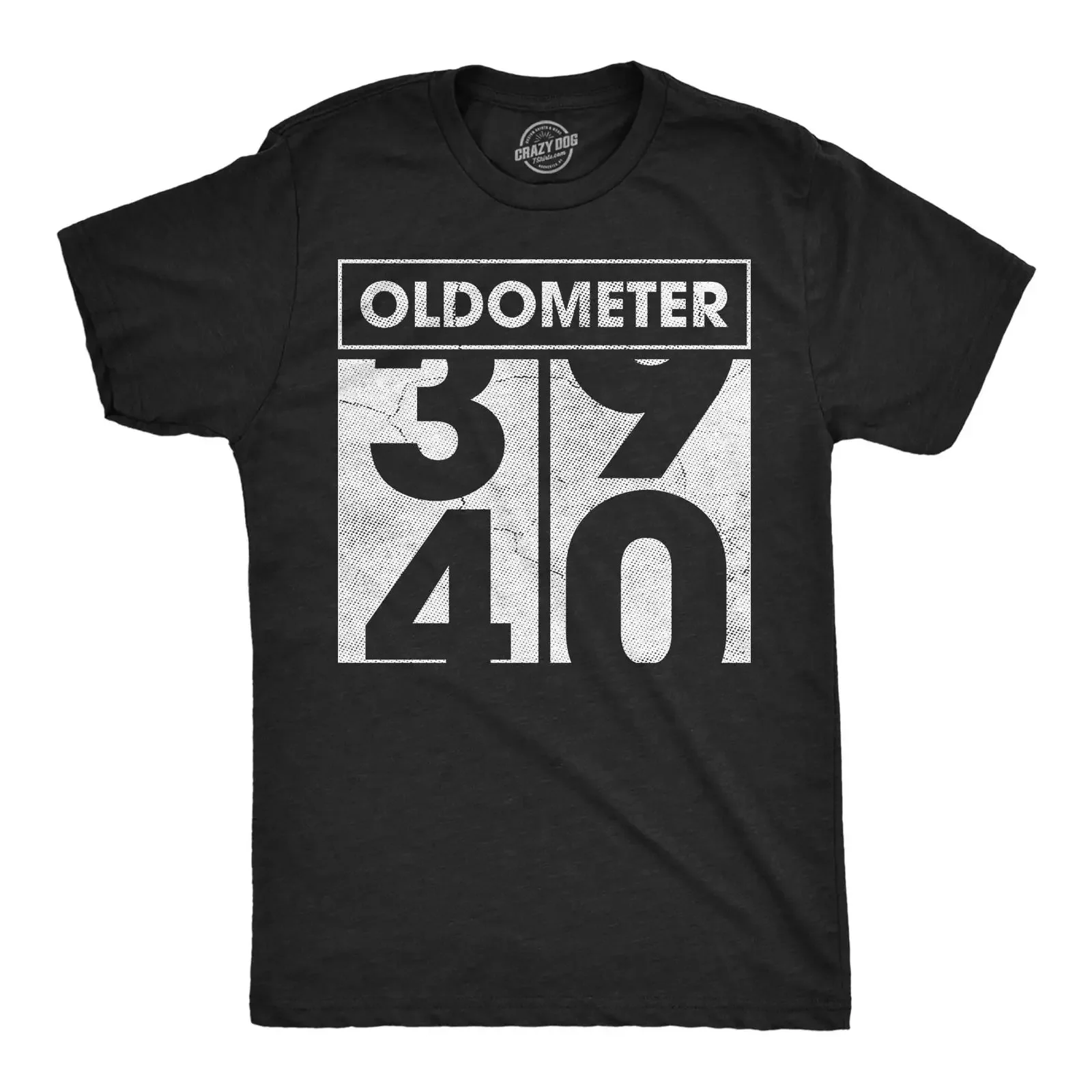 Mens Funny T Shirt I'm This Old Oldometer 40 50 or 60 and More Sarcastic Birthday Novelty for Men vintage Washed Slightly