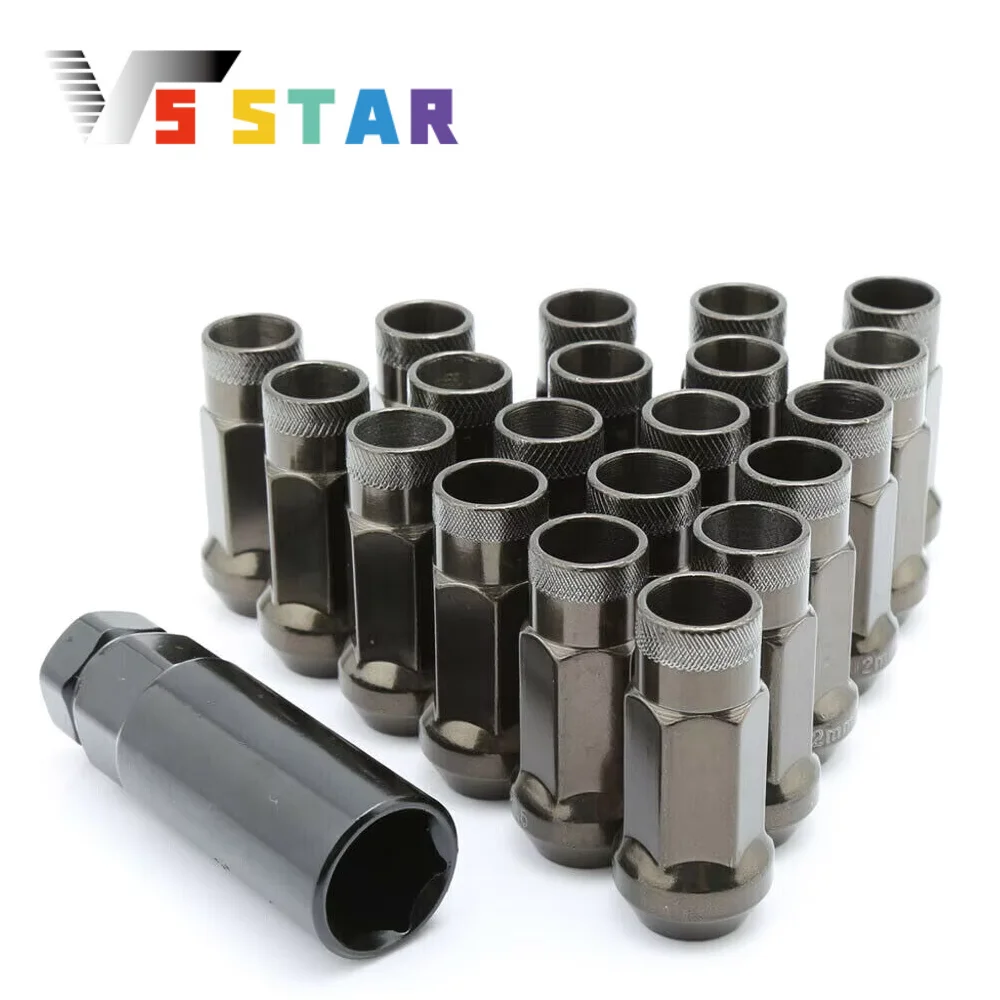 

Высокое качество, 20 шт., 48 мм, стальные колесные наконечники с открытым концом, набор удлиненных гаек M12x1,5 мм с 1 шт. ключом для Honda Hyundai Chevrolet LN-1011