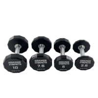 Adjustable 2.5kg to 10kg Rubber Coated Iron and Cement Fitness Dumbbells Custom Logo Home Training Equipment for Weightlifting