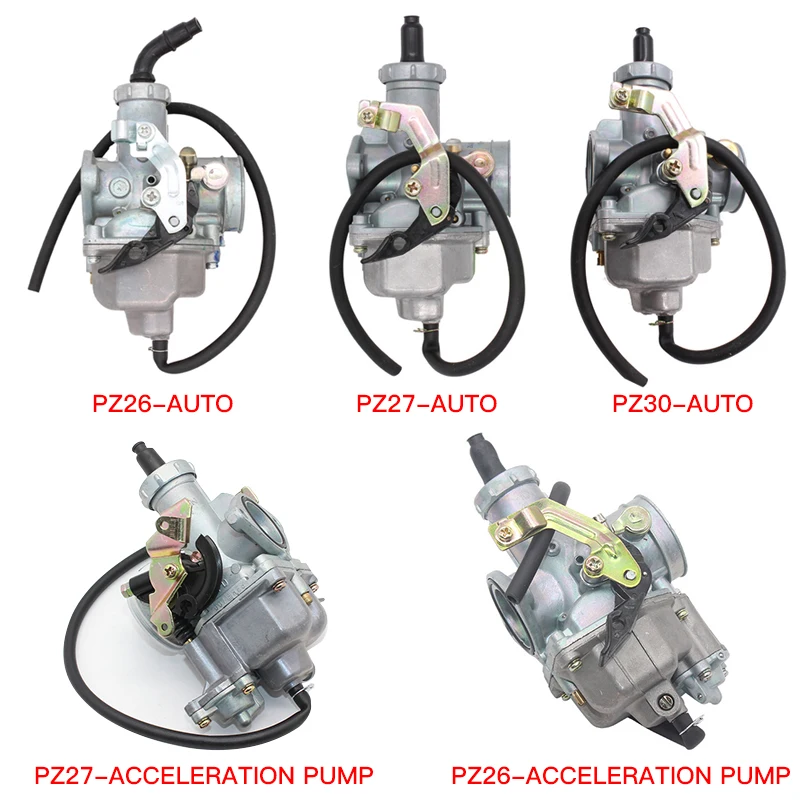 Motorcycle Flat Curtain Carburetor PZ30 PZ27 PZ26 for KTM Honda Yamaha Kawasaki 125cc 150cc 200cc 250cc ATV Dirtbike Motocross