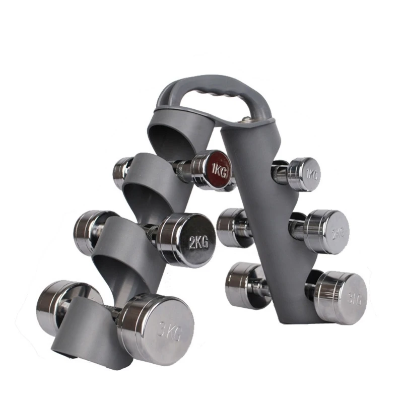 Tripods Dumbbell Rack Folding Dumbbell Holder 3 Tiers Tree Stand Vertical Dumbbell Weight Rack Dumbbell Rack Weight Rack