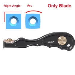 Mini Wood Carbide Insert Removal Aluminum Alloy Handle Woodworking Toolblades Rounded /Right angle blade