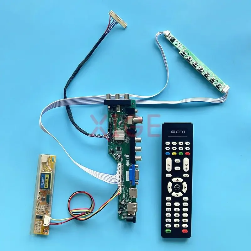 

LCD Controller Board Fit CLAA141WB02 CLAA141WB03 CLAA141WB05 Matrix Kit 1280*800 Digital DVB 1CCFL 30Pin LVDS IR+AV+USB+HDMI+VGA