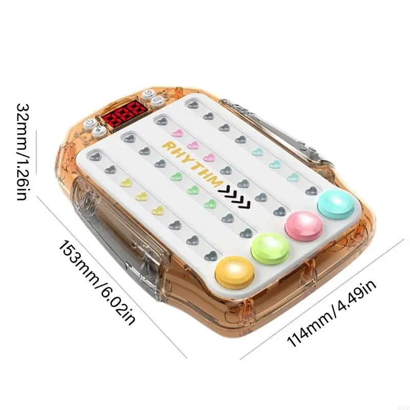 H37E Training Training Toy Buzzle Console Console Quick Push Game Rhythm Game Machine с Music Light Game Toy Gamepad