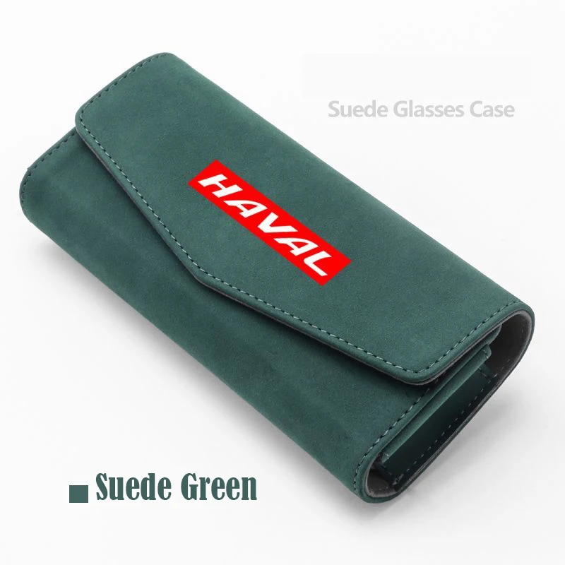 

For Haval H9 2nd 2022 2023 2024 2025 Suede Car mounted glasses case glasses clip decoration storage modification Accessories