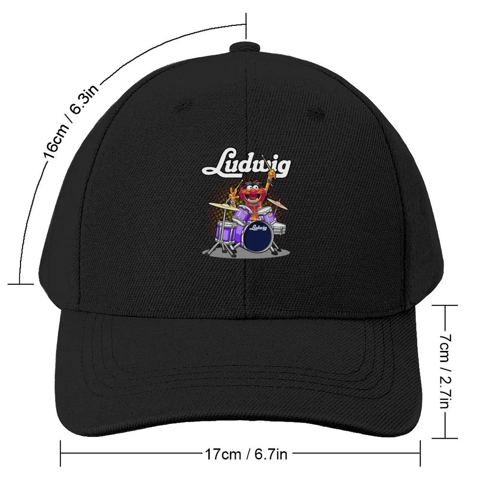 ANIMAL DRUMMER LUDWIG DRUMS Classic Baseball Cap beach hat fishing hat Golf Cap Women's Beach Outlet Men's