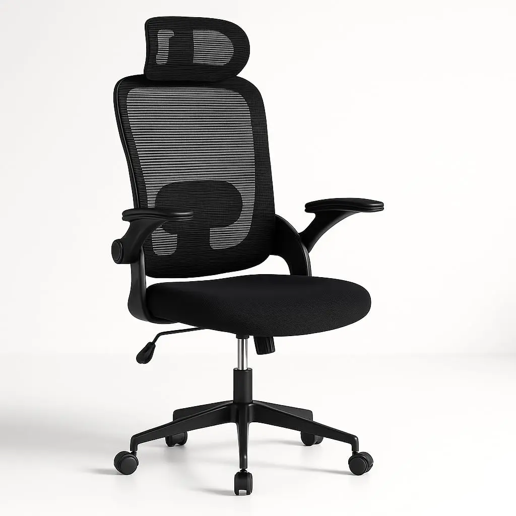 Silla de Oficina |   Escritorio o Estudio Ergonómico con Ruedas |   Reposacabezas y Reposabrazos Ajustables |   Soporte Lumbar |   Respa
