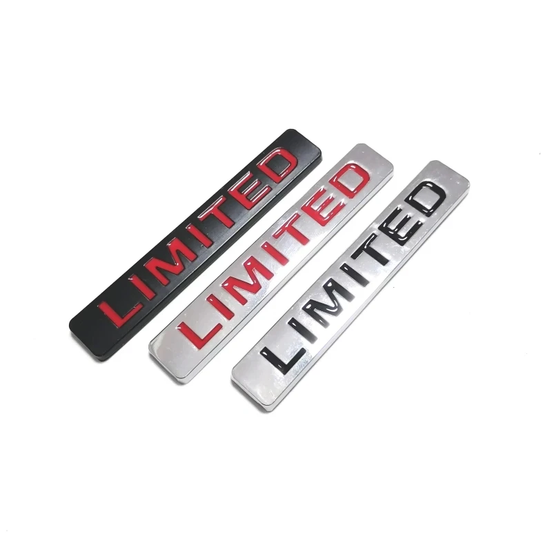 

LIMITED metal Badge Car Side Fender Rear Trunk Emblem Sticker Decals For Wrangler Compass Commander Cherokee car accessory