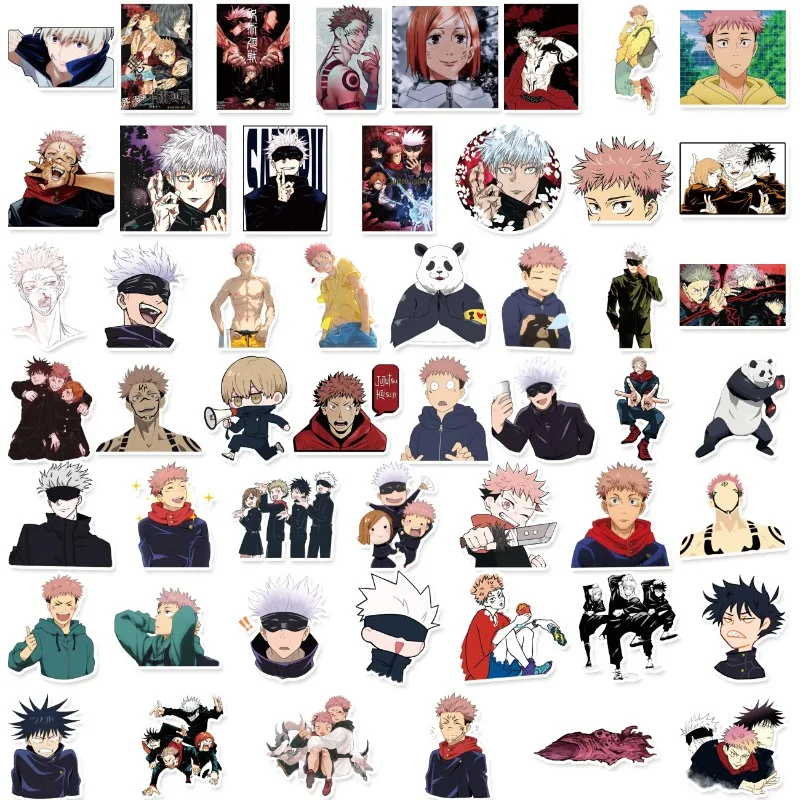 50PCS Anime JOJO Bizarre Adventure Graffiti Stickers Kofferbak Water Cup Koelkast Waterdichte Sticker Pack Beloning Gift