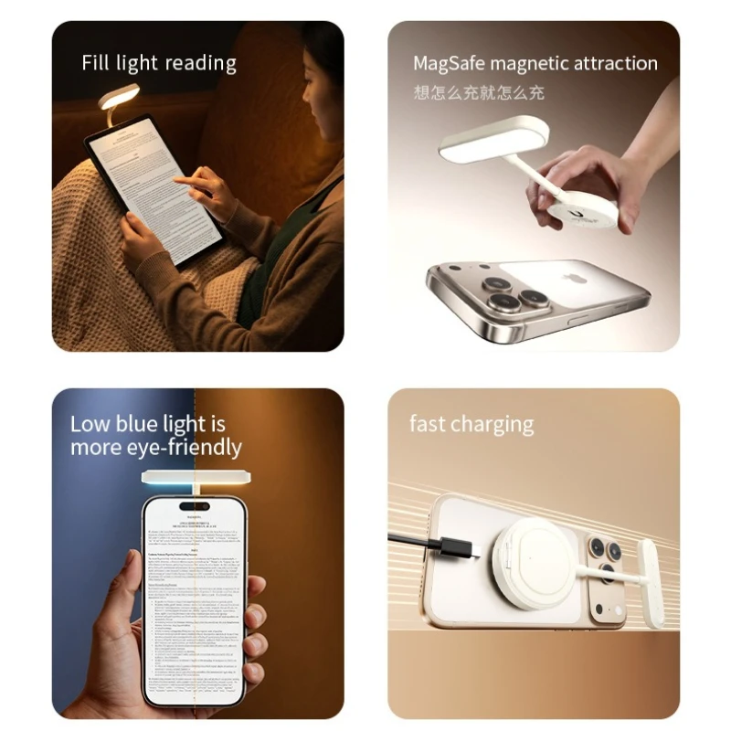 LED LED Reading Light for XTEINK Reader Magnetic Reading Lamp Mobile Phone Fill Light Eye Protection Reading Nightlight with Bracket - Aliexpress Deal