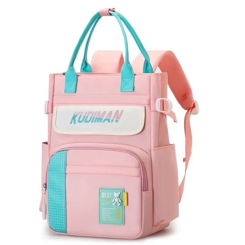 

Large Capacity Waterproof Nylon Schoolbag Solid Color Zipper Portable Backpack 2024 Hot Sale Bags for Women Mochila