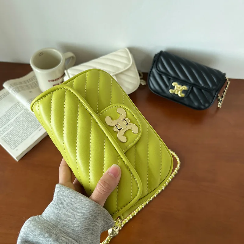 

High Quality Crossbody Bag Women New Shoulder Bag Small Fragrant Wind Chain Bag Korean Style Trend Lady Fashion Small Square Bag