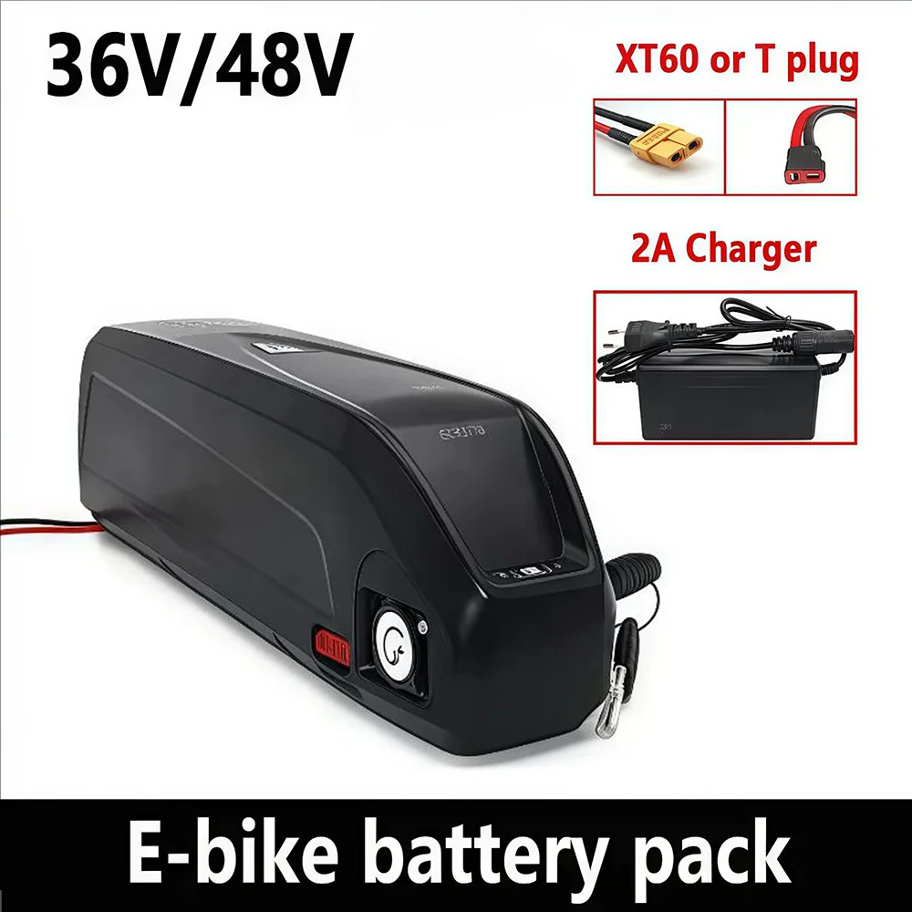 

36V 48V Hailong Original Battery with Charger 750W 550W 450W 350W Motor Built-in 30A BMS High-Quality Battery Cells