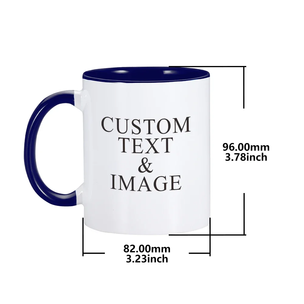 Custom Mug Personalized Coffee Mug Custom Photo Text Logo Novelty Customized Gifts for Men and Women Tea Cup 11oz Coffee Mug