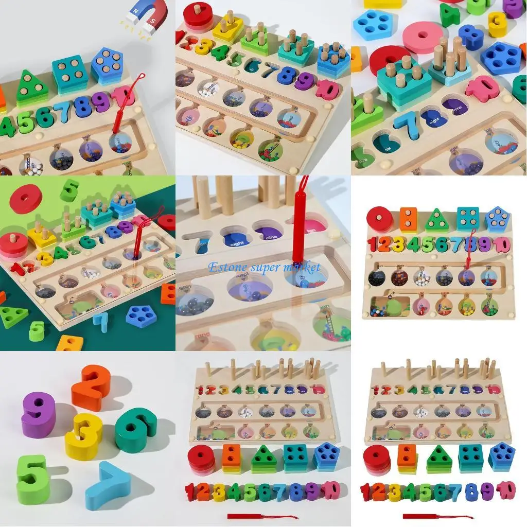 

090B Hand-Eye Coordination Toy Matching Driving Beads Toy for Children