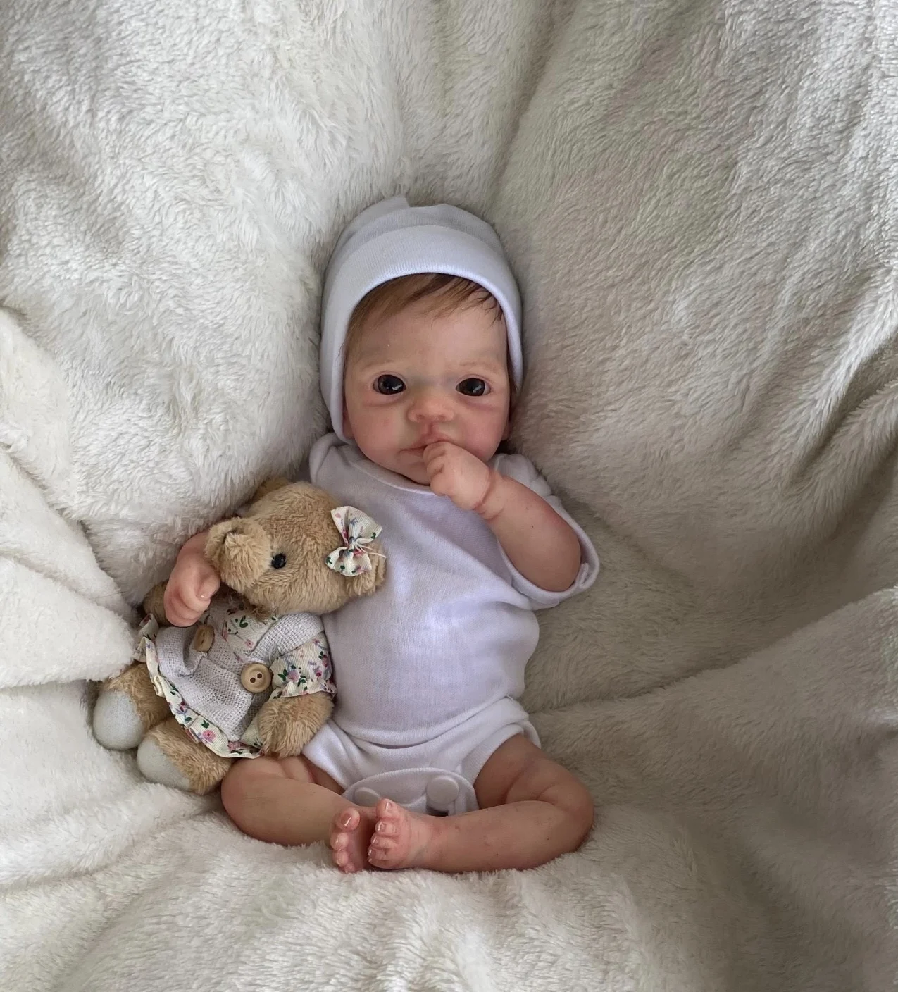Bambina rinata in silicone per tutto il corpo impermeabile da 26 cm con capelli radicati Pelle dipinta a mano Bebe Reborn reales para niñas