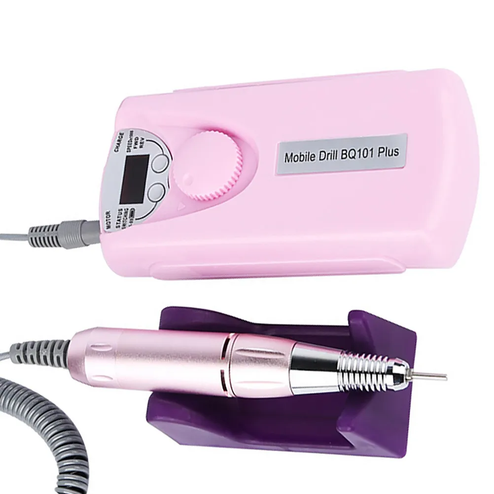 1Set Professional Nail Grinding Tool Electric Nail Polishing Device Portable Rechargeable Battery Manicure Grinding Tool Us