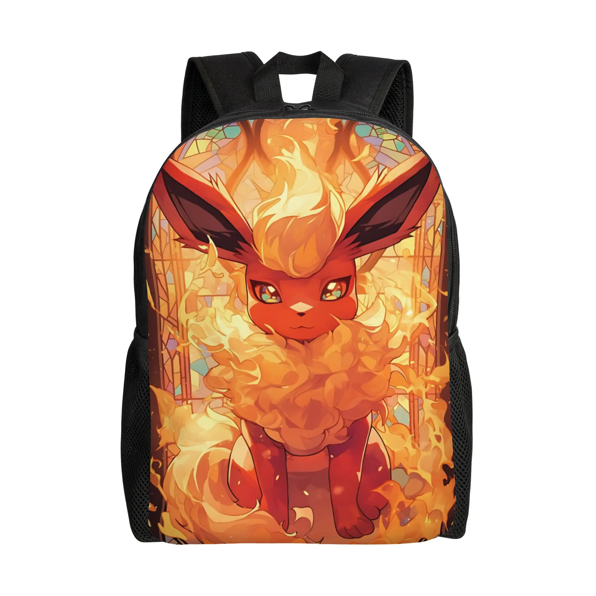 

1PC Fashion Backpacks Eeveelution Eevee pokemon Daypack funko Light For School Zipper Closure Rucksack