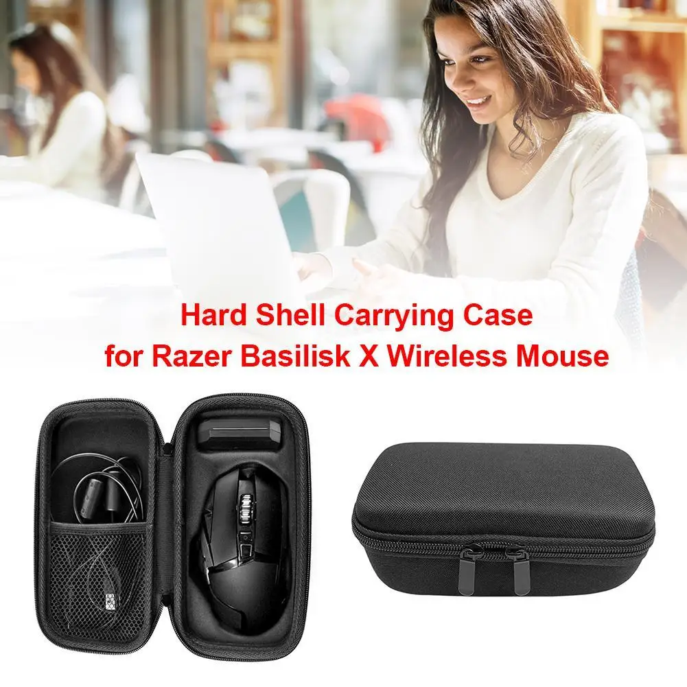 

Wireless Mouse Storage Carrying Case for Razer Basilisk X Hard Shell Organizer Case Shockproof Storage Bag