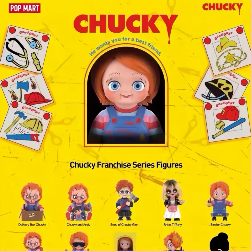 

POPMART Original Chucky Ghost Return Series Blind Box Handheld Anime Figure Desktop Toys Collections Ornament Halloween Gifts