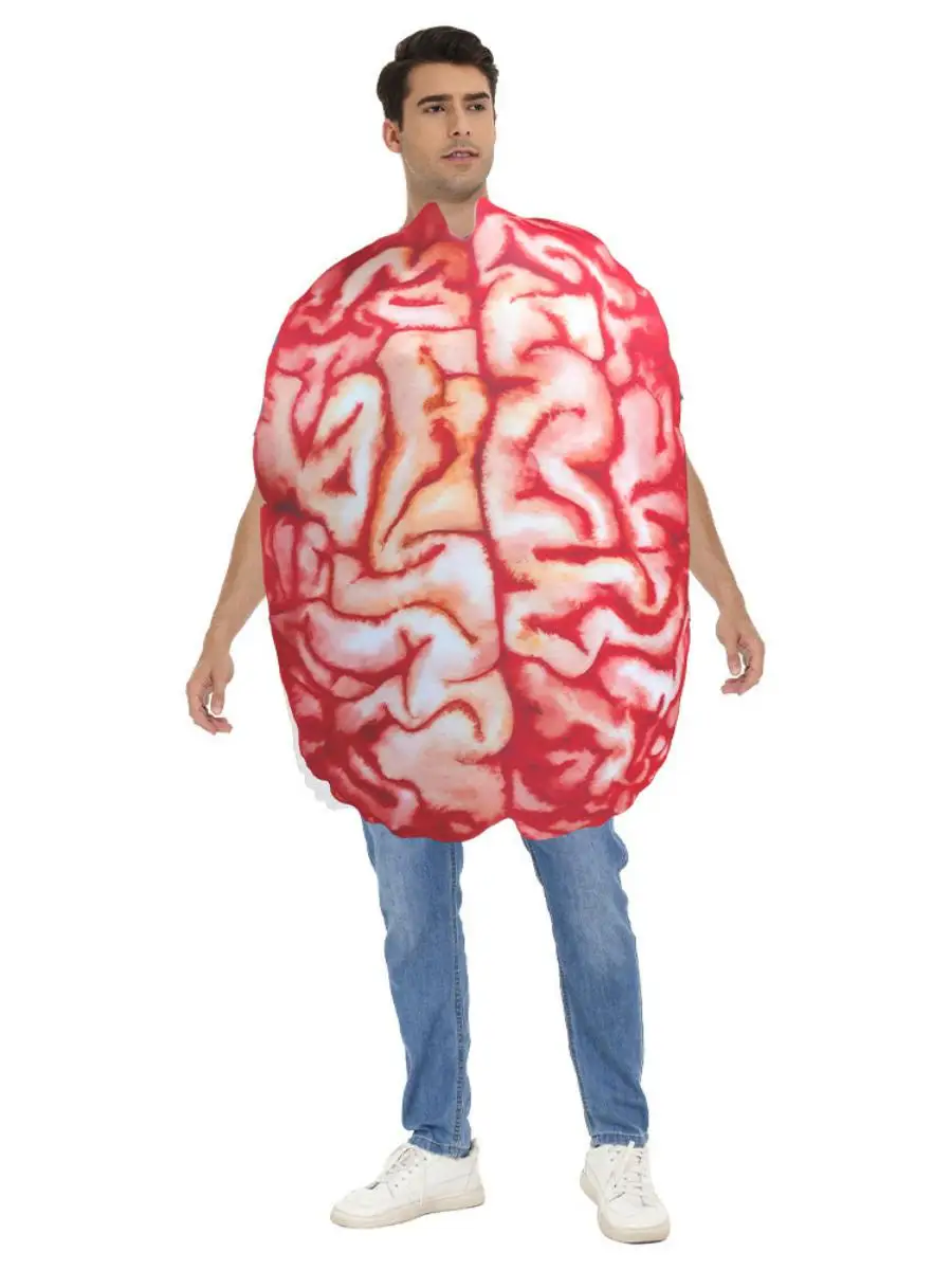 Nouveau loween impression numérique éponge Costume Costume orgue humain coeur enfants adultes scène Performance Polyester matériel