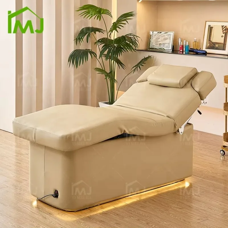 Beauty Salon Electric Massage Table Facial Spa Recliner Electric Curved Lash Beauty Bed