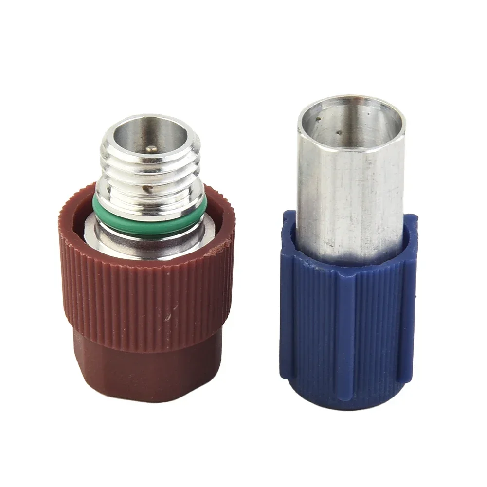 

R134a HD ND Adapter Replacement 2pcs 357820795H 357820795J AIR CONDITIONING Accessory CONNECTIONS Car FOR Parts