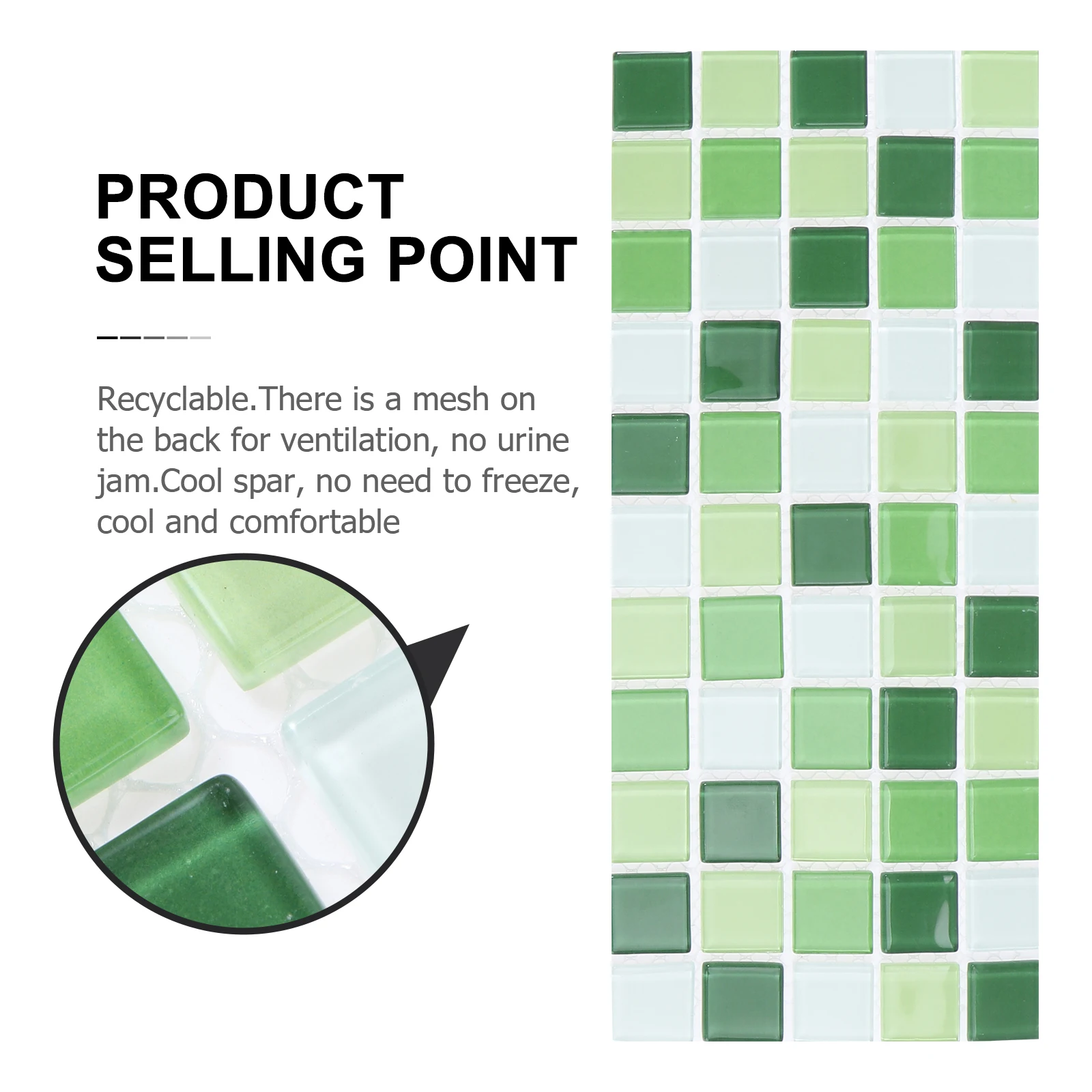 

2Pcs Pet Cooling Pad Heat Dissipation Cushion Summer Mat for Hamster Dog Cat Smooth Surface Pet Supplies CoolingAccessory