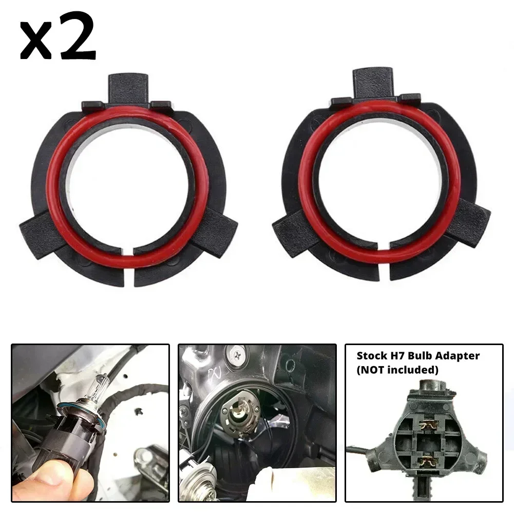 2Pcs/Lot H7 LED Car Headlight Bulb Base Holder Adapter Socket For Hyundai Sonata 2009-2017 For Nissan QASHQAI J11 2014-2018