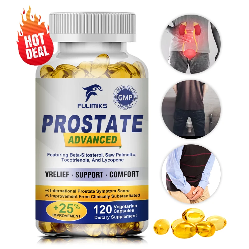 Prostate Health-Contains Saw Palmetto, Selenium, Supports Male Prostate and Urinary Tract Health, Bladder Control, Antioxidant