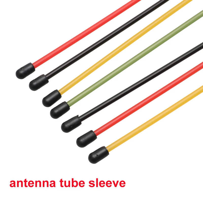 5PCS RC Boat Car Model Colorful Aluminum Alloy Antenna Seat Assembly Tube Sleeve with Cap+Mount Kit L320mm for DIY Accessories