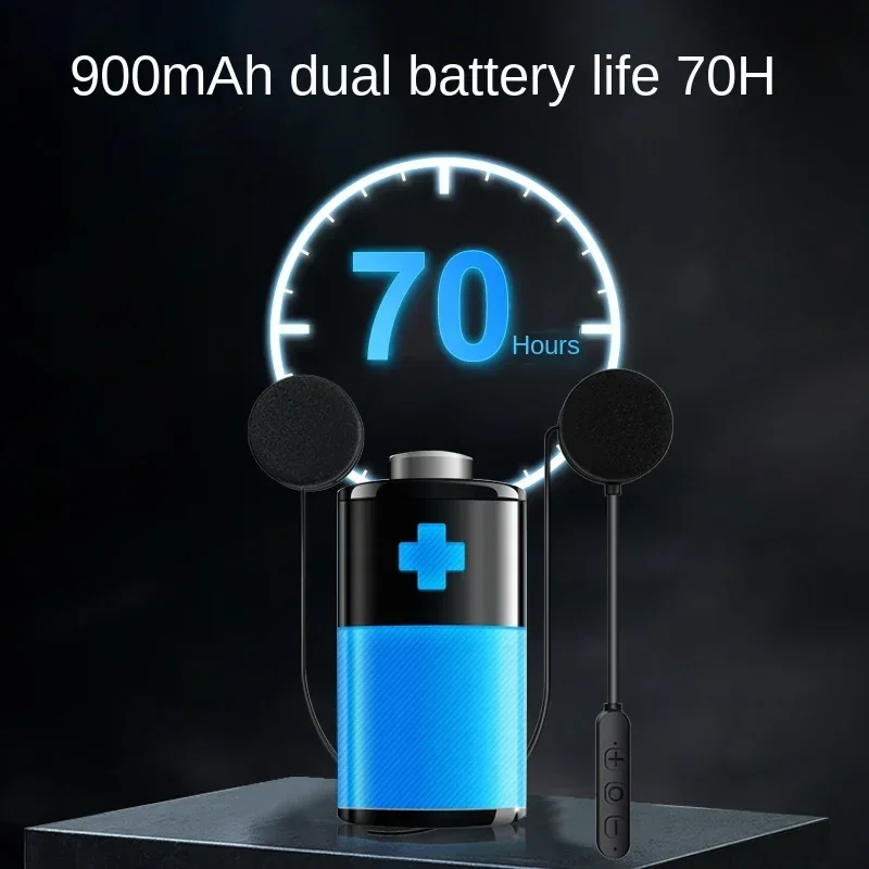 หูฟังบลูทูธติดหมวกกันน้ำสำหรับรถจักรยานยนต์ พร้อมระบบส่งสัญญาณไร้สายในตัว สำหรับผู้ขับขี่และบริการส่งของ