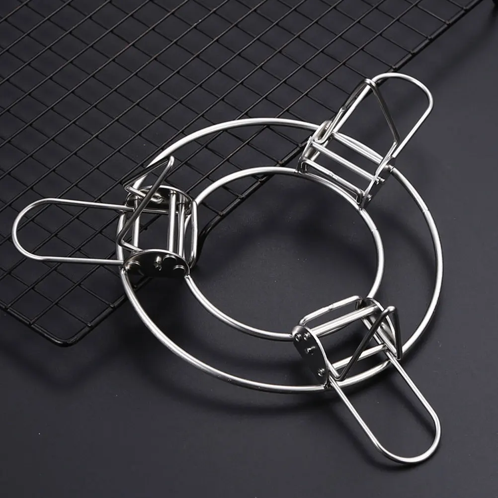 

Telescopic Folding Steam Rack 304 Stainless Steel Cooling St Wok Rack Household Steaming Cake Silver Kitchen Accessory