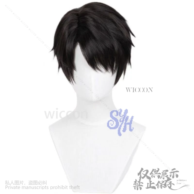 Jinu Cosplay Anime Demon Saja Boy Korea Idol Short Straight Hair For Handsome Boy Halloween Party Heat Resistant Customized