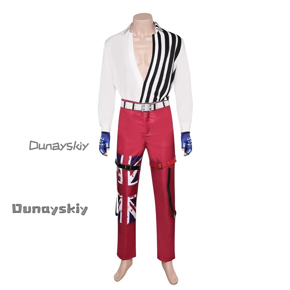 Game Tekken 8 Steve Fox Cosplay Fantasia Costume Disguise For Adult Men Clothes Jacket Pants Uniform Set Halloween Carnival Suit