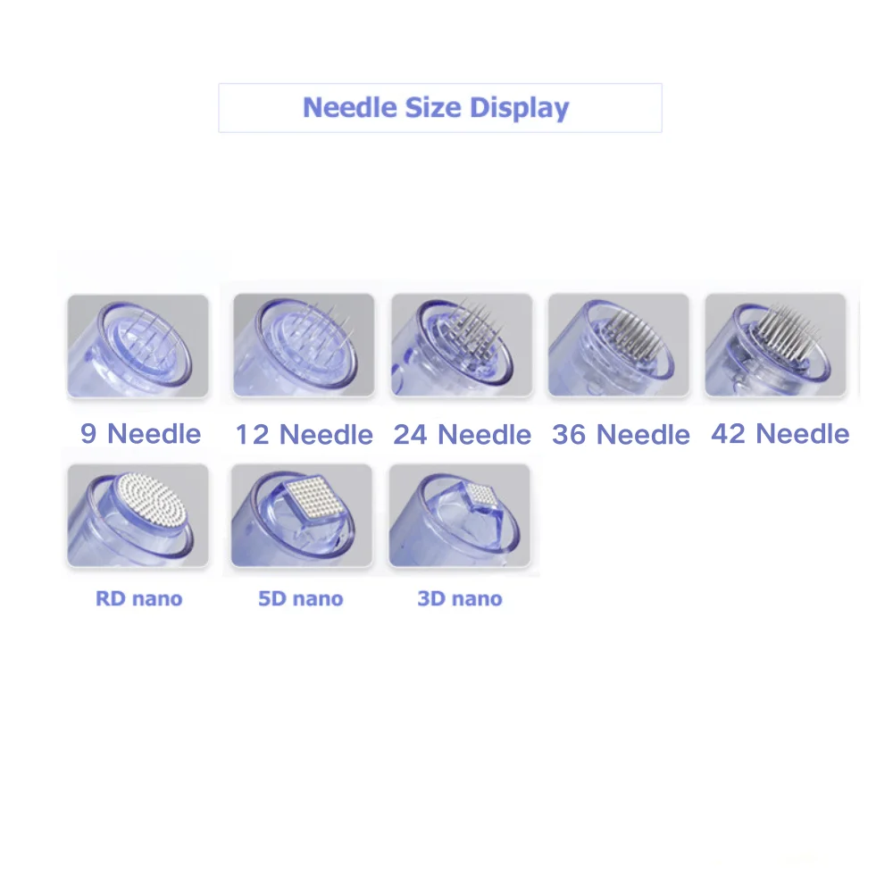 10/50PCS A1 Needles Agujas Para Microagujas 12 36 42 Tips Disposable Tattoo Needle Cartridges Replace